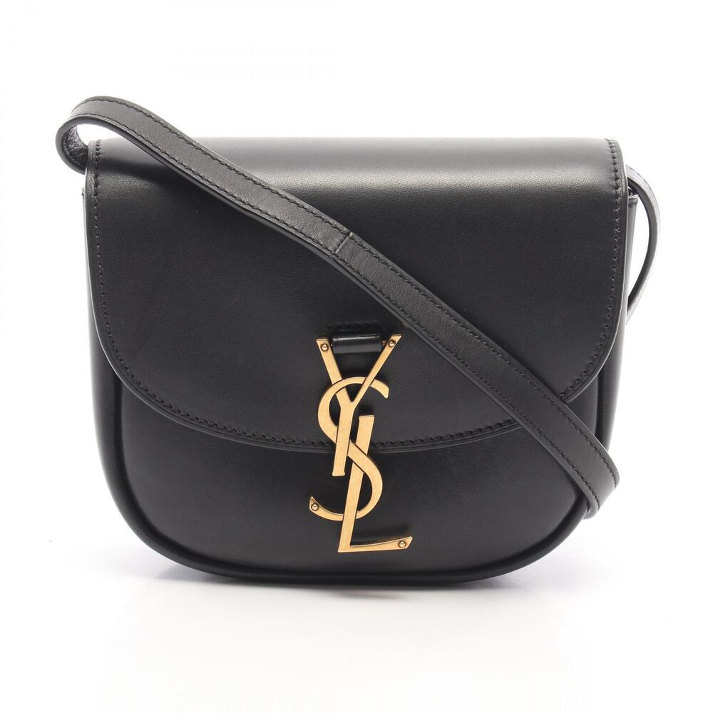 Saint Laurent Kaia Leather Shoulder Bag Black